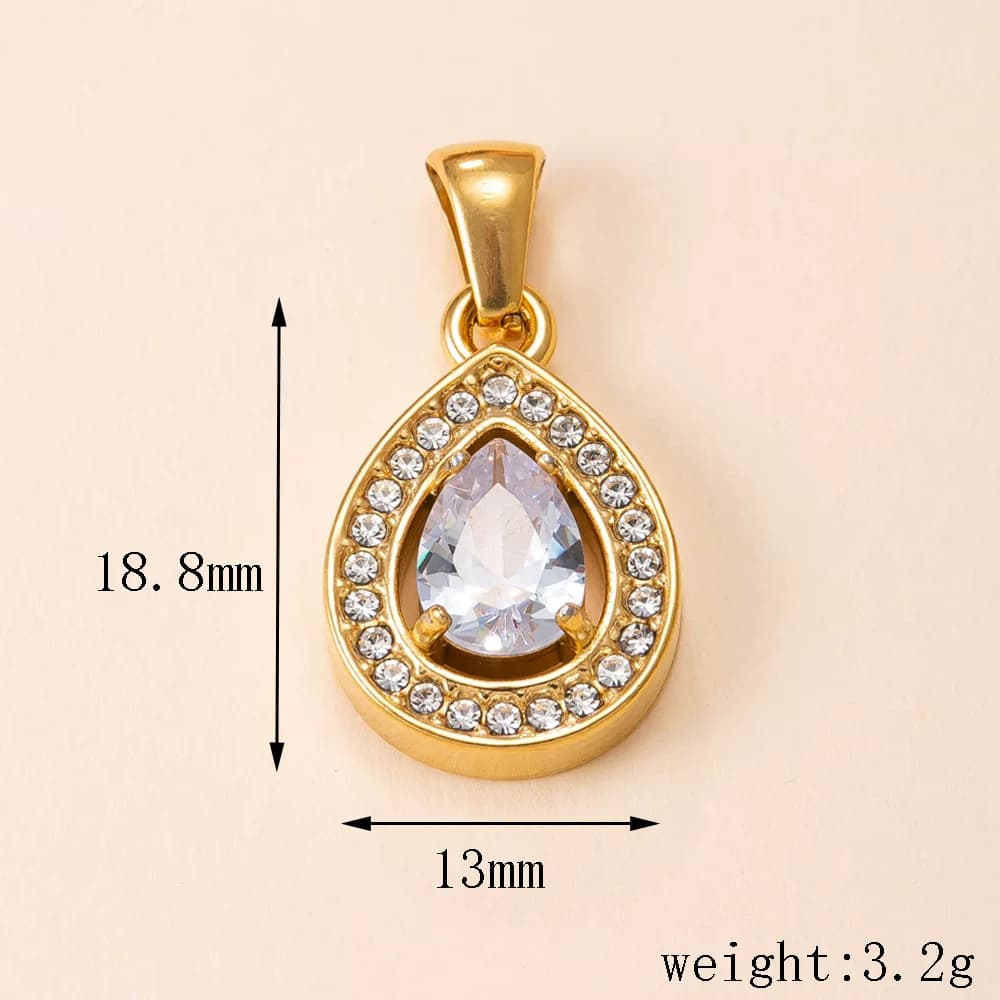 สั่งซื้อสินค้าจากจีน 1688 taobao alibaba tmall — Cross-border เรขาคณิตเพชรจี้สแตนเลสยุโรปและอเมริกาแฟชั่นหรูหรา DIY เครื่องประดับอุปกรณ์เสริม zircon จี้ขายส่งสำหรับผู้หญิง