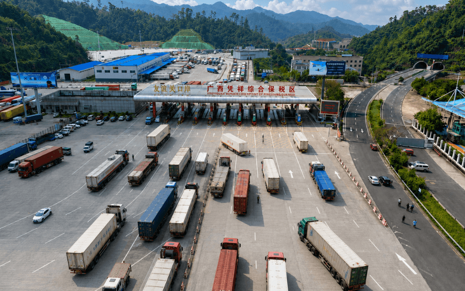 โหย่วอี้กวน → สะเดา — เส้นทางนำเข้าสินค้าจากจีนมาไทย ทางรถ เหมารถ กับ Pacred Shipping