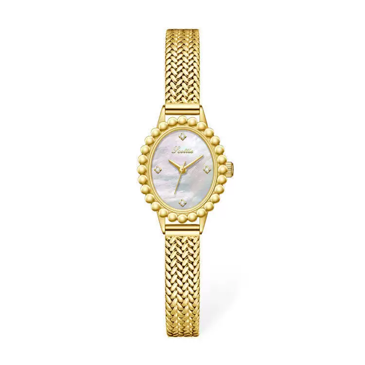 นำเข้านาฬิกาข้อมือ — Scuderia Scottie Ladies Watch Oval Female Niche Fashion Quartz Ladies Watch