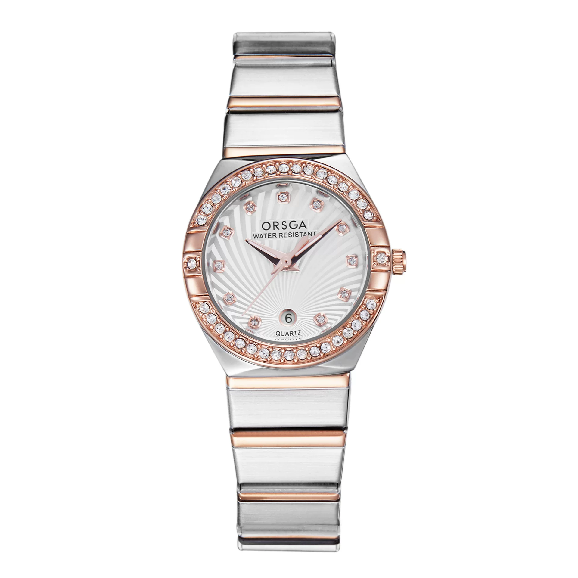 นำเข้านาฬิกาข้อมือ — Omega Light Luxury Diamond Calendarนาฬิกาผู้หญิงผู้ผลิตเหล็กแข็งระดับไฮเอนด์ถ่ายทอดสดนาฬิกาแฟชั่นควอตซ์ข้ามพรมแดน