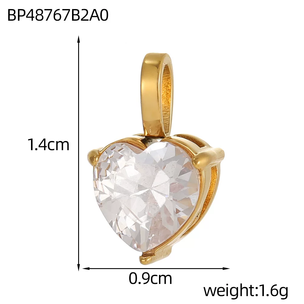 นำเข้าเครื่องประดับ — Cross-border ยุโรปและอเมริกาขายร้อนหรูหรา DIY Retro Love Geometric zircon สแตนเลสเครื่องประดับจี้อุปกรณ์เสริมขายส่ง