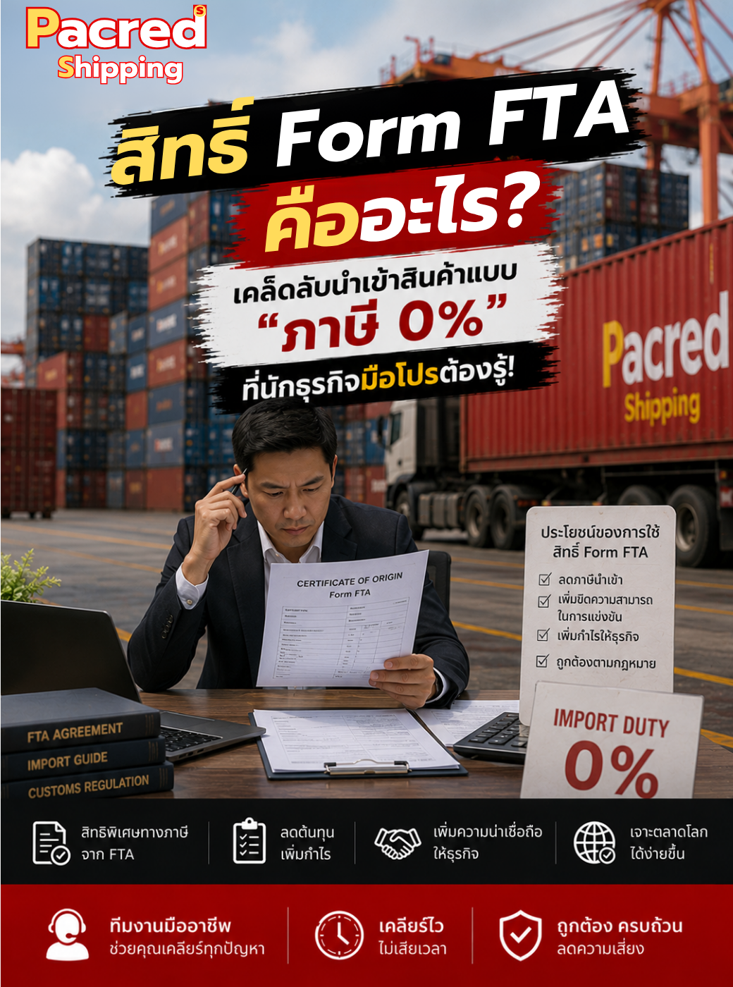 สิทธิ์ Form FTA คืออะไร? เคล็ดลับนำเข้าสินค้าแบบ "ภาษี 0%" ที่นักธุรกิจมือโปรต้องรู้